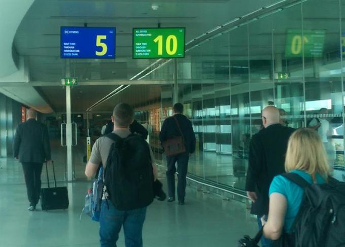 زمان انتظار فعال در فرودگاه دوبلین